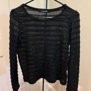 Black knit sweater